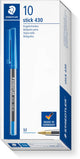Staedtler Kugelschreiber 430 mittelblau Box 10 Stück