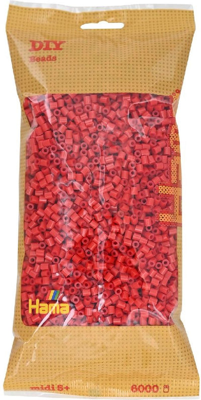 Hama String Perlen String Perlen 6000 Stück rot
