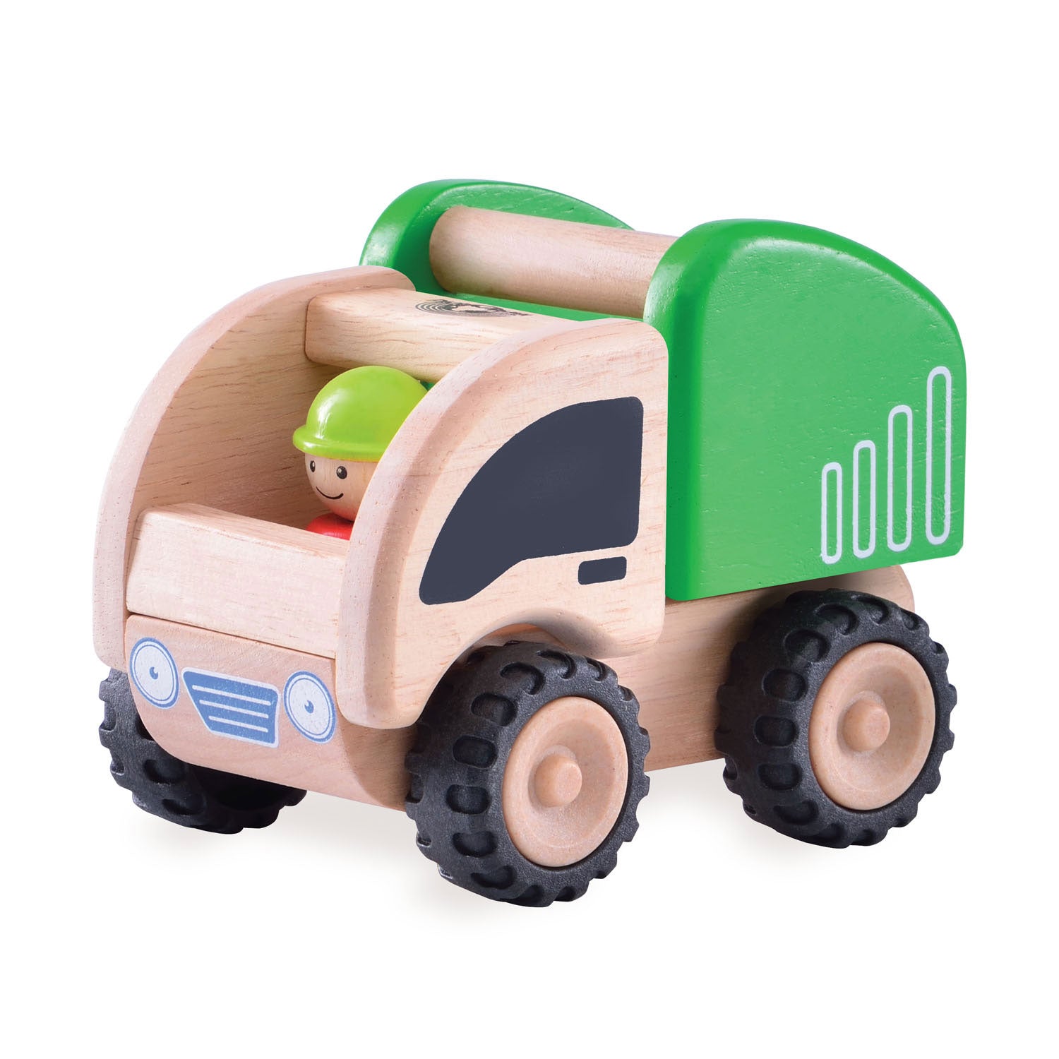 Wonderworld Holz Mini -Müllwagen