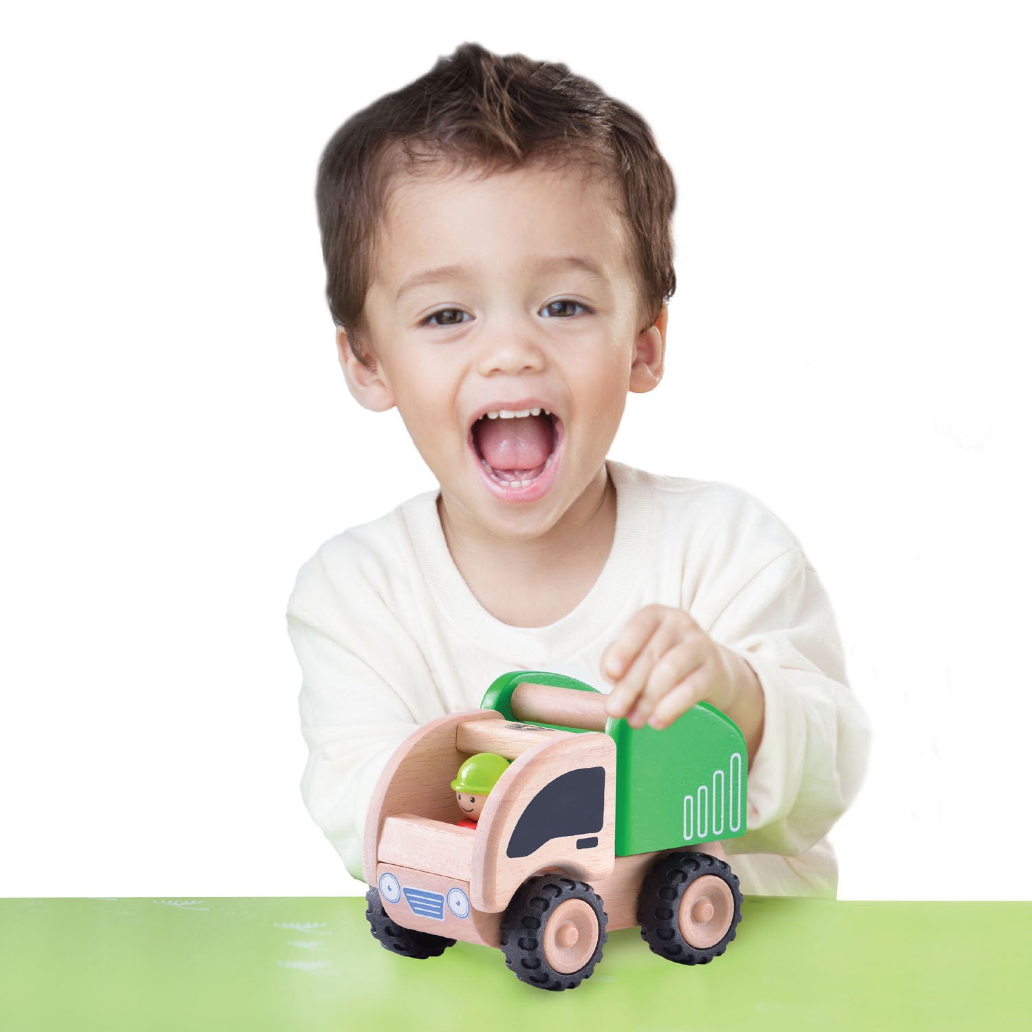 Wonderworld Holz Mini -Müllwagen