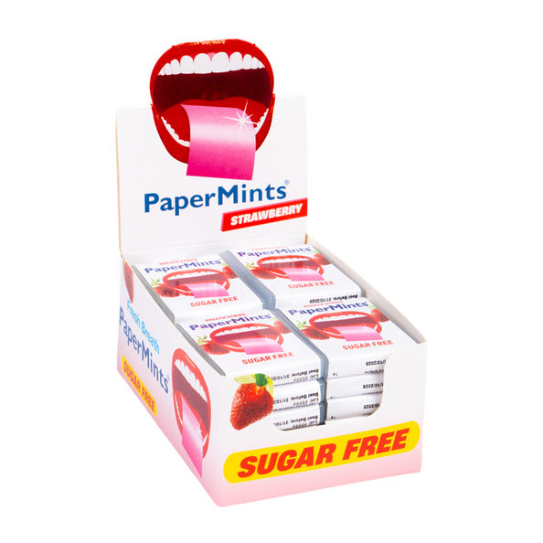 Papermints Streifen Erdbeere (24 Stück)