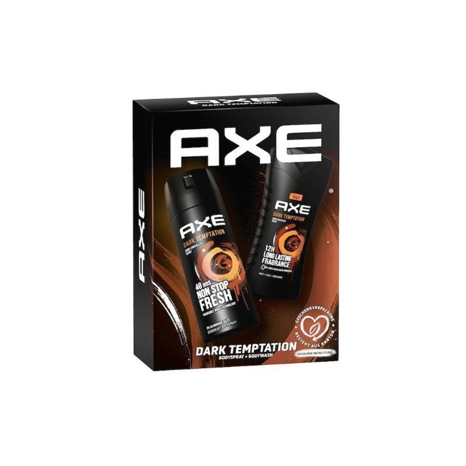 Axt Geschenkset dunkel temperiert 2-teilig
