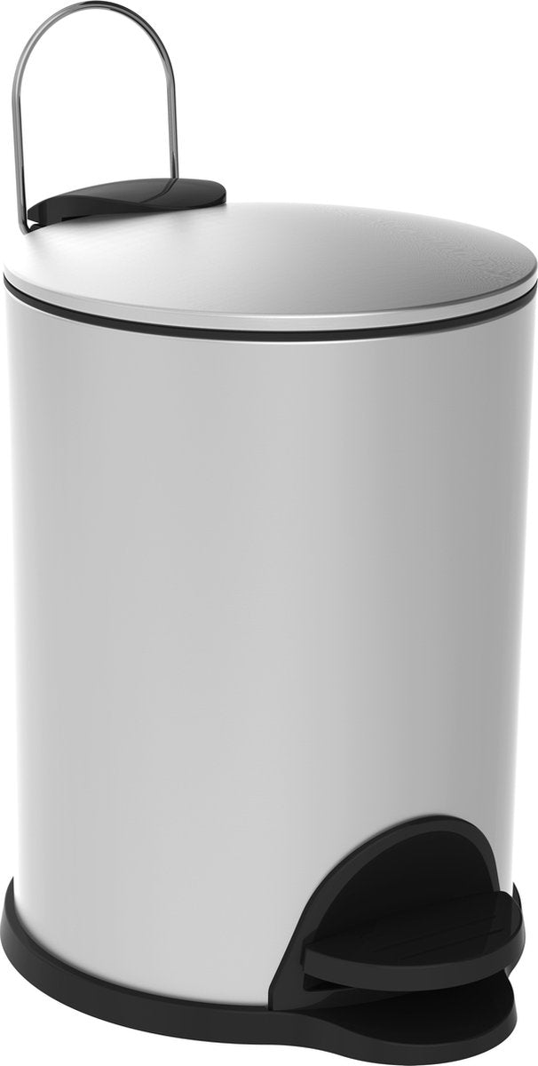 Allibert Coperblink Abfallbehälter 3 l, gebürstetes Chrom