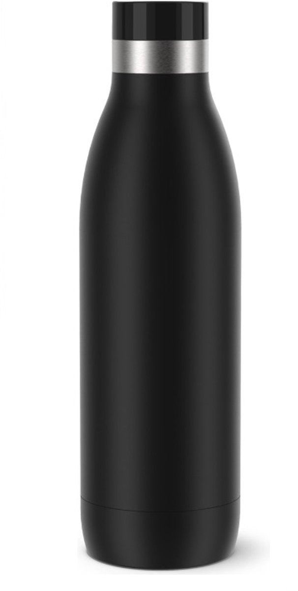 Tefal Bludrop Basic – Thermosflasche – 0,7 l – Schwarz – Edelstahl – auslaufsicher – für heiße und kalte Getränke geeignet