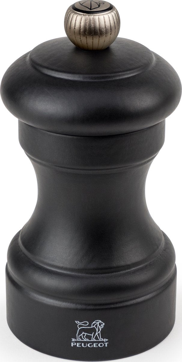 Peugeot Bistro Pfeffermühle 10 cm – mattschwarz – Buchenholz