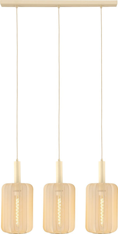 Lucide Corina - Hängelampe - 3xE27 - Beige - Japandi