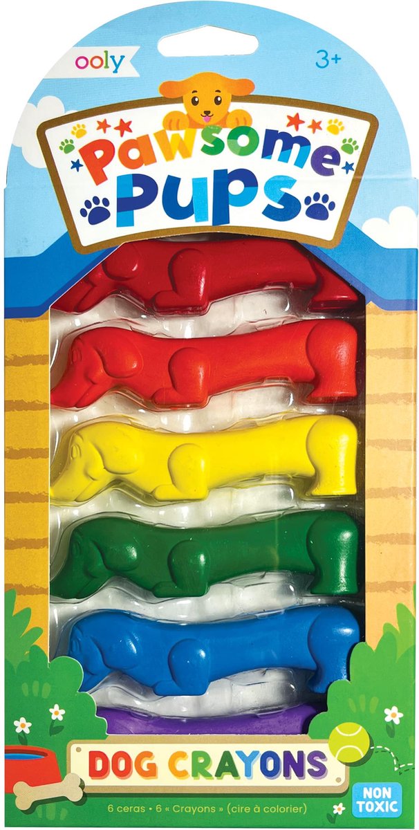 Ooly – Pawsome Pups – 6 Buntstifte Hund Dackel