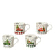 Decoris Weihnachtsbecher aus Porzellan ø9,8xh8,8cm