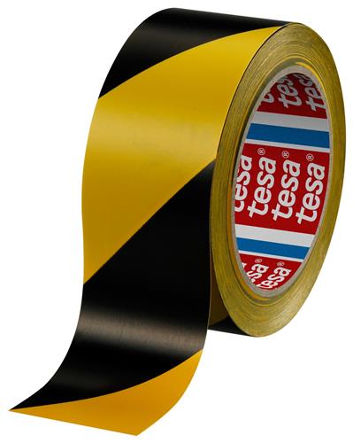 Tesaband schwarz gelb 50mm 33mtr