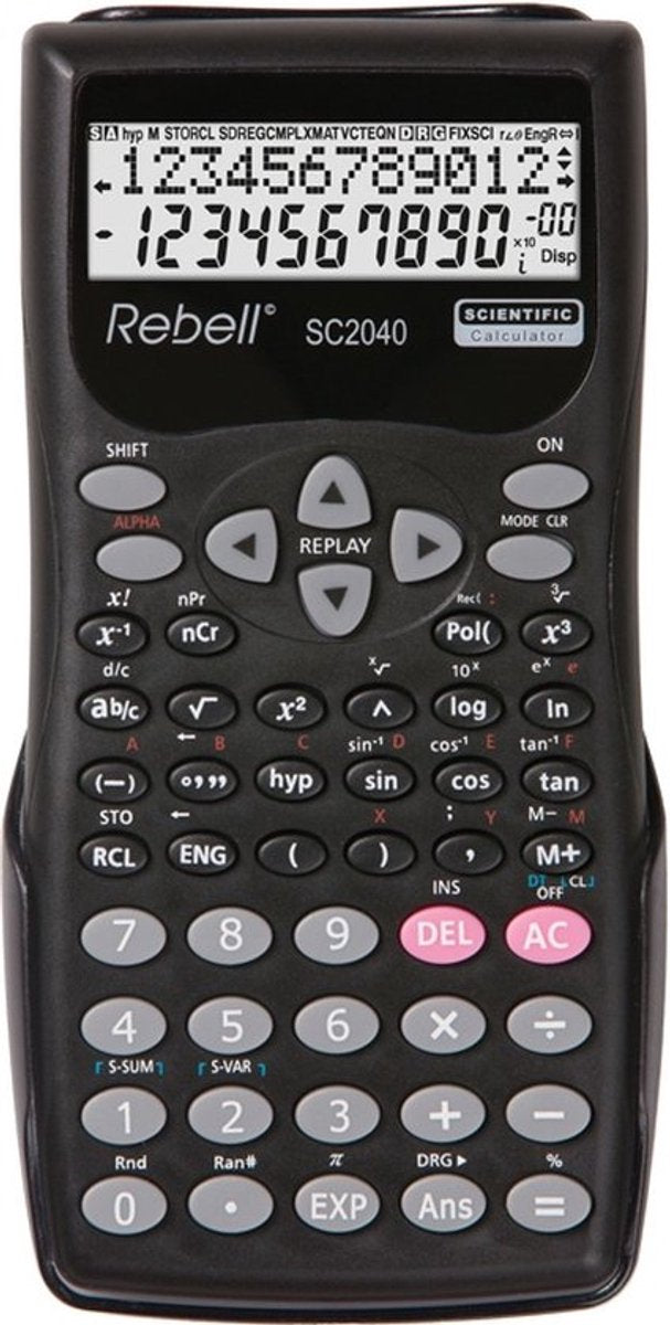 Rebel-Rechner – sc2040 bx – wissenschaftlich – schwarz – re-sc2040-bx