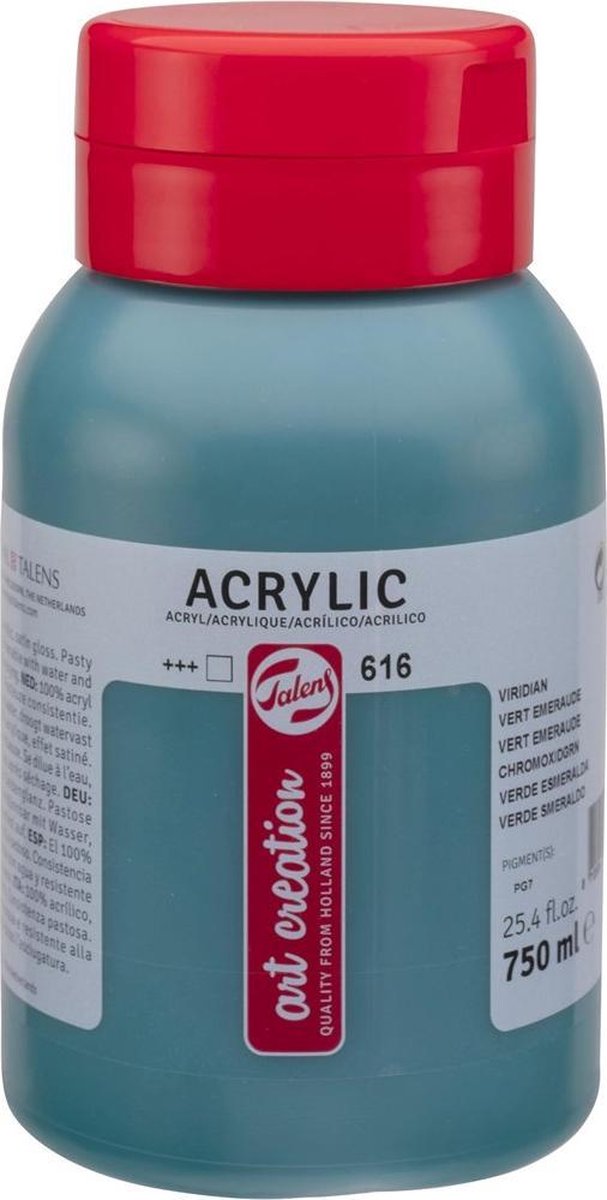Talens Art Creation Acrylfarbtopf 750 ml Vert Emeraude 616