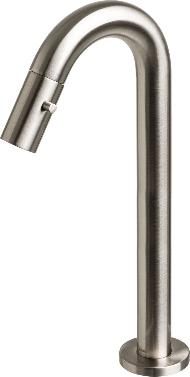 Plieger Lupo 2.0 WC-Armatur – Aufputz-Waschtischarmatur – erhabenes Modell – Auslauf 20,0 cm – 10 Jahre Garantie – Chrom gebürstet