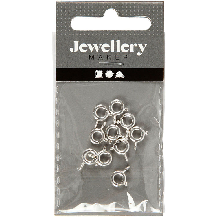 Creativ Company Versionsverschluss, D 6 mm, Silber, 10 Stück 1 Box