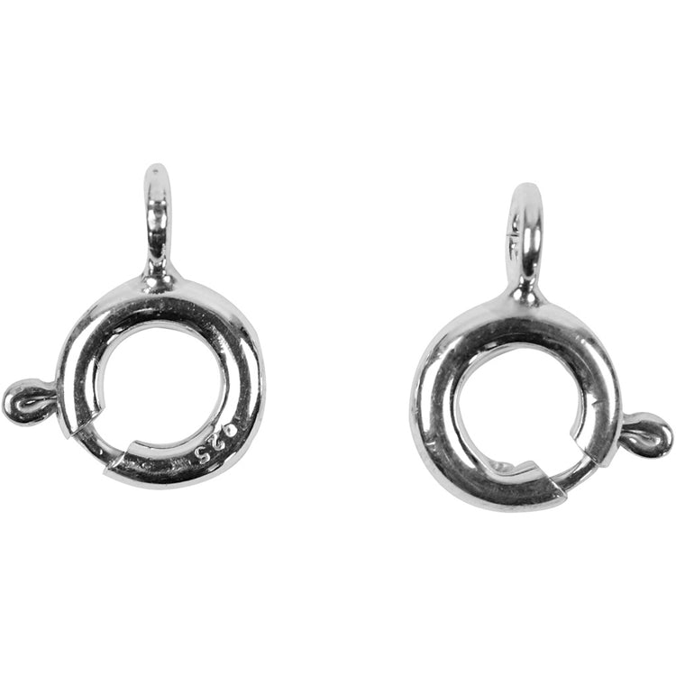 Creativ Company Versionsverschluss, D 6 mm, Silber, 10 Stück 1 Box