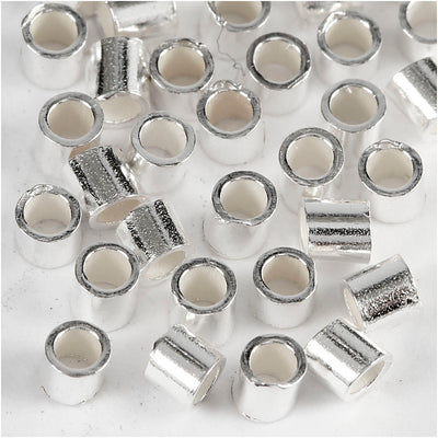 Creativ Company Quetschperlen, D 2 mm, Silber, 50 Stück 1 Box