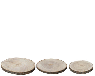 Decoris Holzgrundplatte Ø37cm 3-teilig