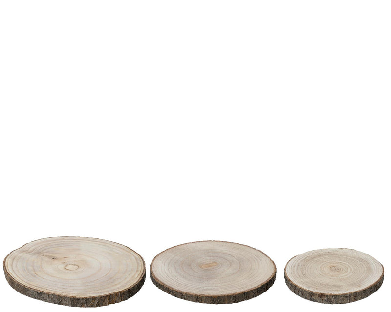 Decoris Holzgrundplatte Ø37cm 3-teilig
