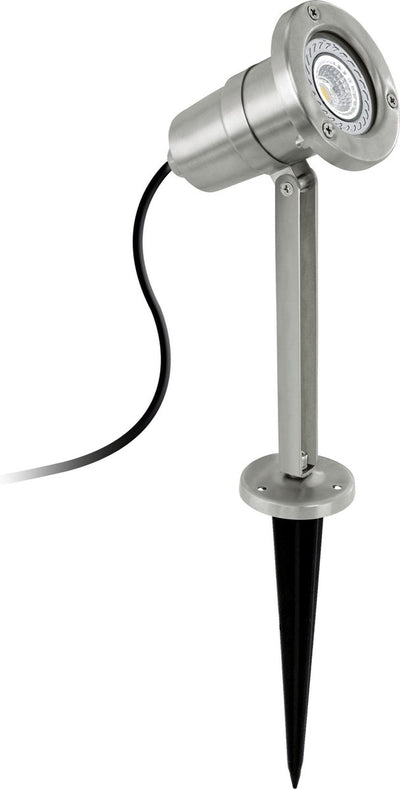 Eglo Nema Gartenstrahler für den Außenbereich, IP54, 1 Licht, LED, Gu10, Edelstahl