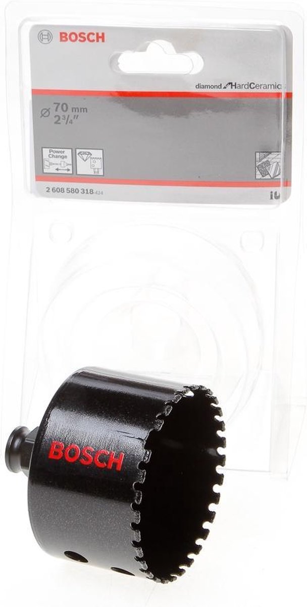 Bosch - Diamant-Lochsäge Diamant für Hartkeramik 70 mm, 2 3 4