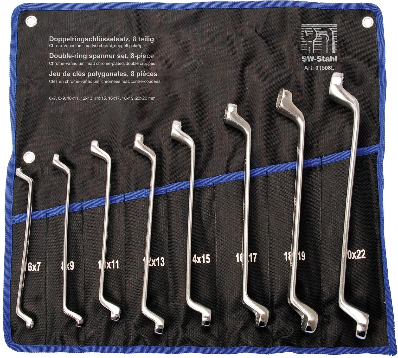 SW STAHL -RING -Schlüssel 8PCS. zugeschnitten