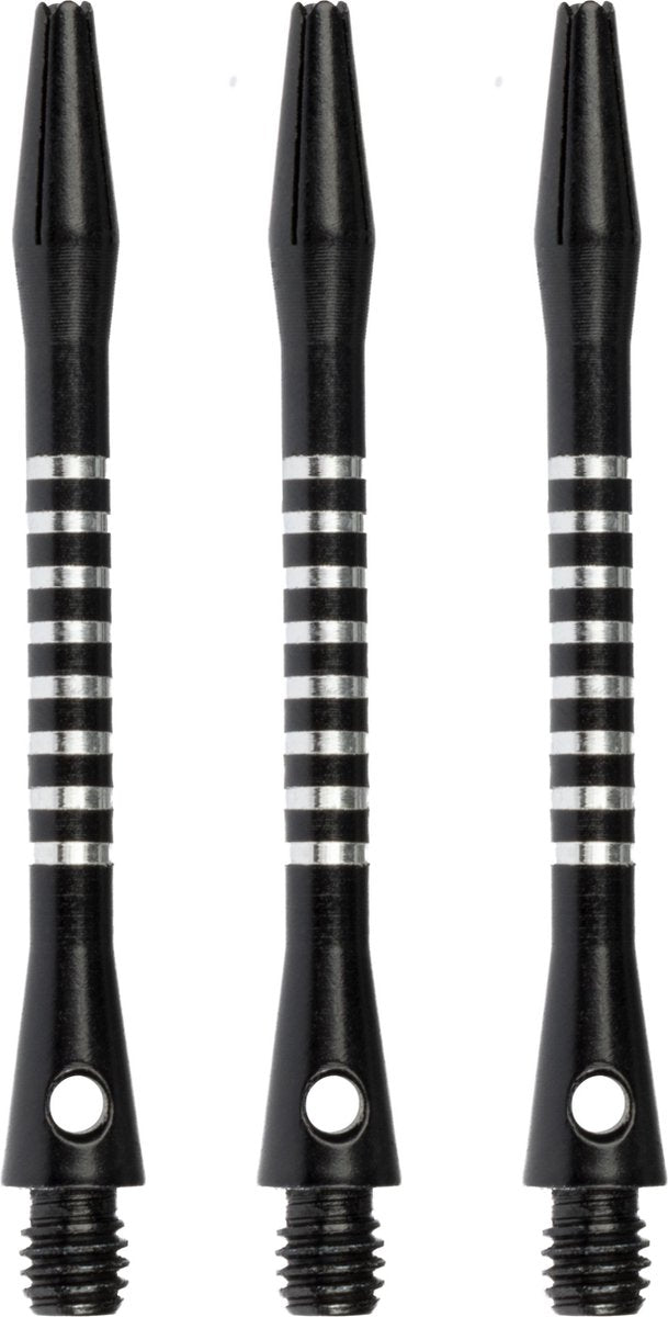 Faver Dartschäfte – Aluminium – 3 Stück – Schwarz – 5,5 cm