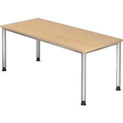 Bach Schreibtischhammer HS19 3 S Aluminium Melamin Ahorn