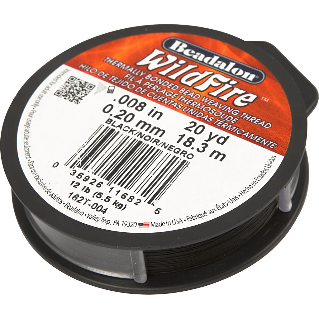 Creativ Company Schmuckdraht, Stärke 0,2 mm, schwarz, 18,30 m 1 Rolle