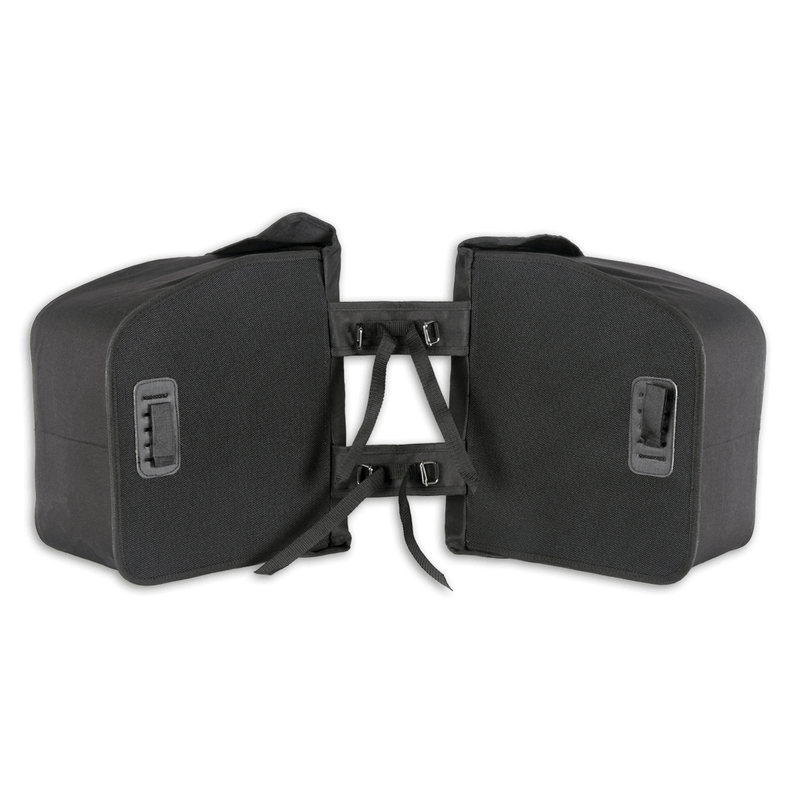 Luchs -Doppelfahrradbeutel schwarz 35 Liter