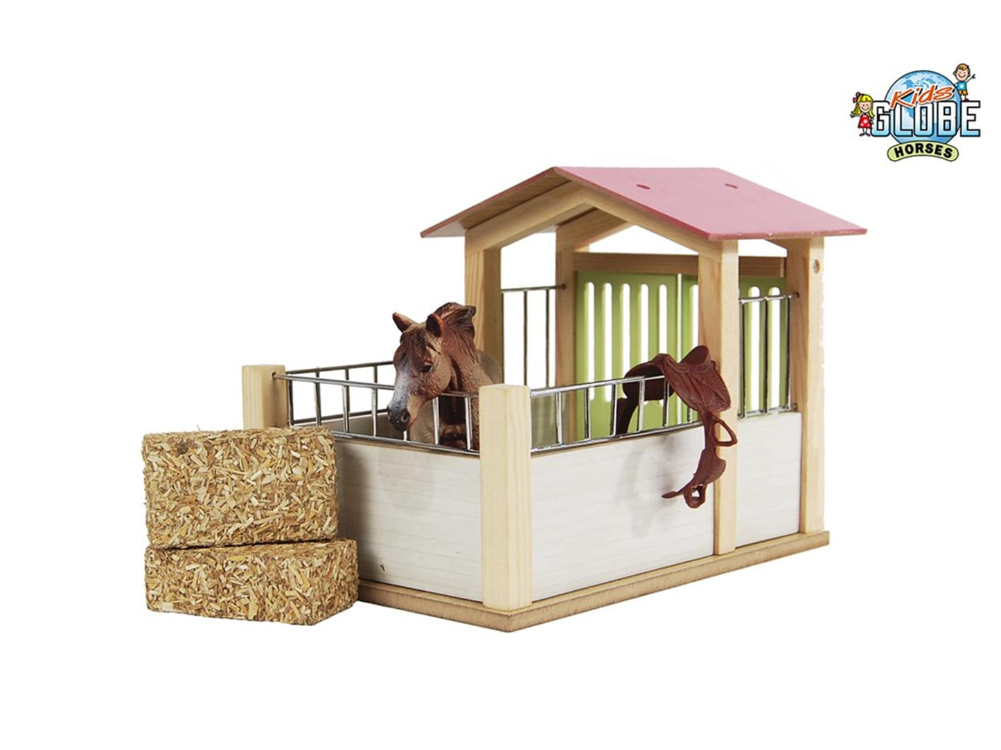 Kinder Globe Globe Horse Box Holz 1:24