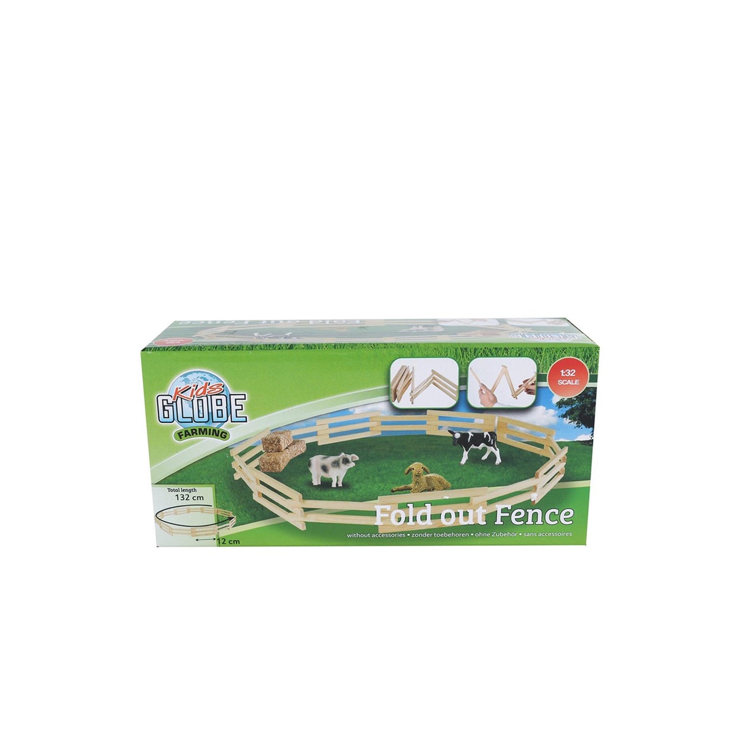 Kinder Globe Holzzaun 1:32, 132 cm