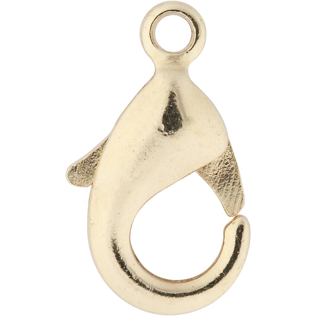 Creativ Company Karabiner, L: 10,1 mm, vergoldet, 100 Stück 1 Box