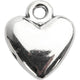 Creativ Company Heart -Shaped Pendant Silber -plattiert, 10st.
