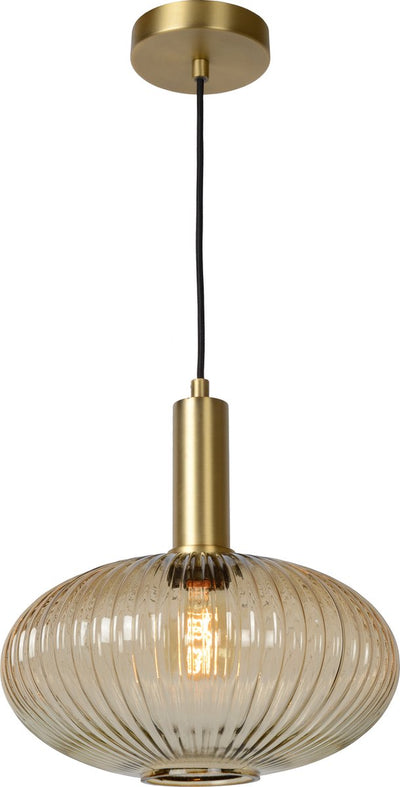 Lucide Maloto - Hängelampe - ø 30 cm - 1xe27 - Bernstein