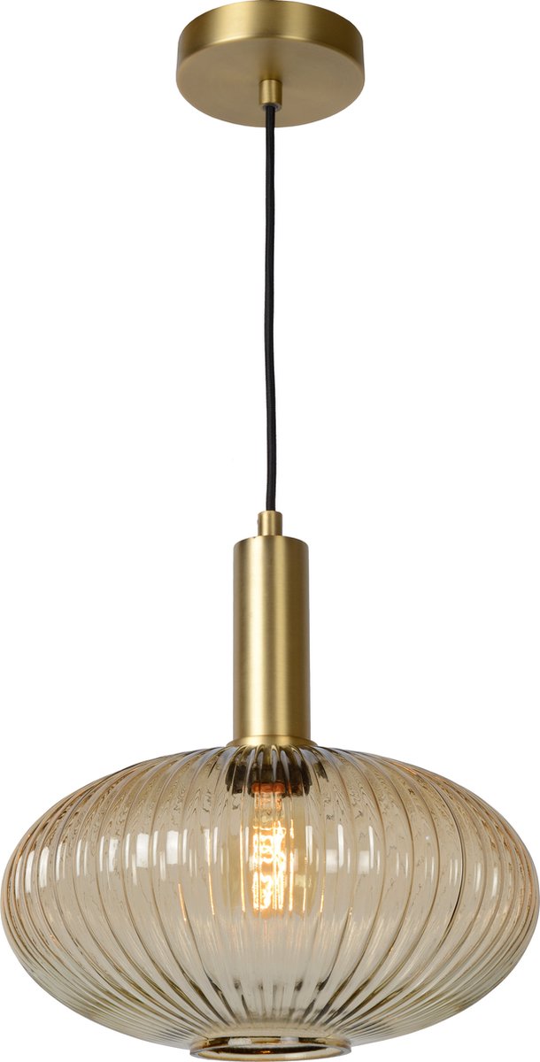 Lucide Maloto - Hängelampe - ø 30 cm - 1xe27 - Bernstein