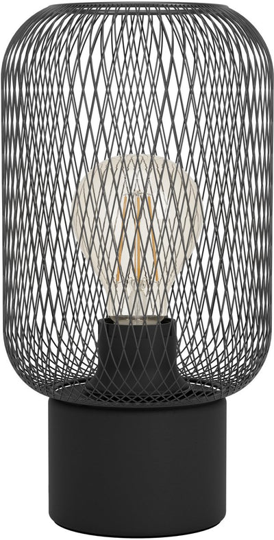 Eglo Wrington Tischleuchte - e27 - 28,5 cm - schwarz