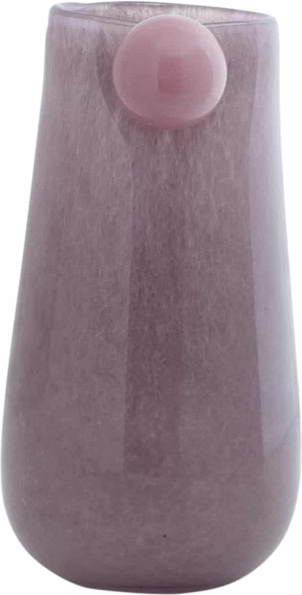 Present Time Vase Bolita Medium – Lila – ø15 cm – Glas – skandinavisch – Blumenvase – Heimdekoration – dekorative Vase für Wohnzimmer oder Schlafzimmer