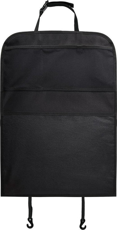 Yrda Love to Move Yrda Kickmat Deluxe Autositzschoner – Schutz vor Schmutz – praktische Staufächer – wasserabweisend – 43 x 60 cm – Schwarz