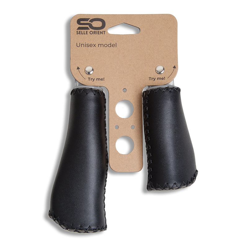 Selle Orient Fahrrad Griffe - Mikrofaser Leder - Gangschaltung - 130 92mm - Schwarz