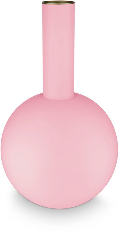 Pip Studio – Blumenvase – Wohnaccessoires – rosa Vase – Metall – 24,5 x 42 cm