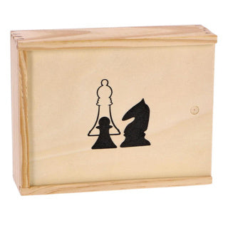 OSA -Handelsmarkenschachstücke in Schachtel 7,7 cm