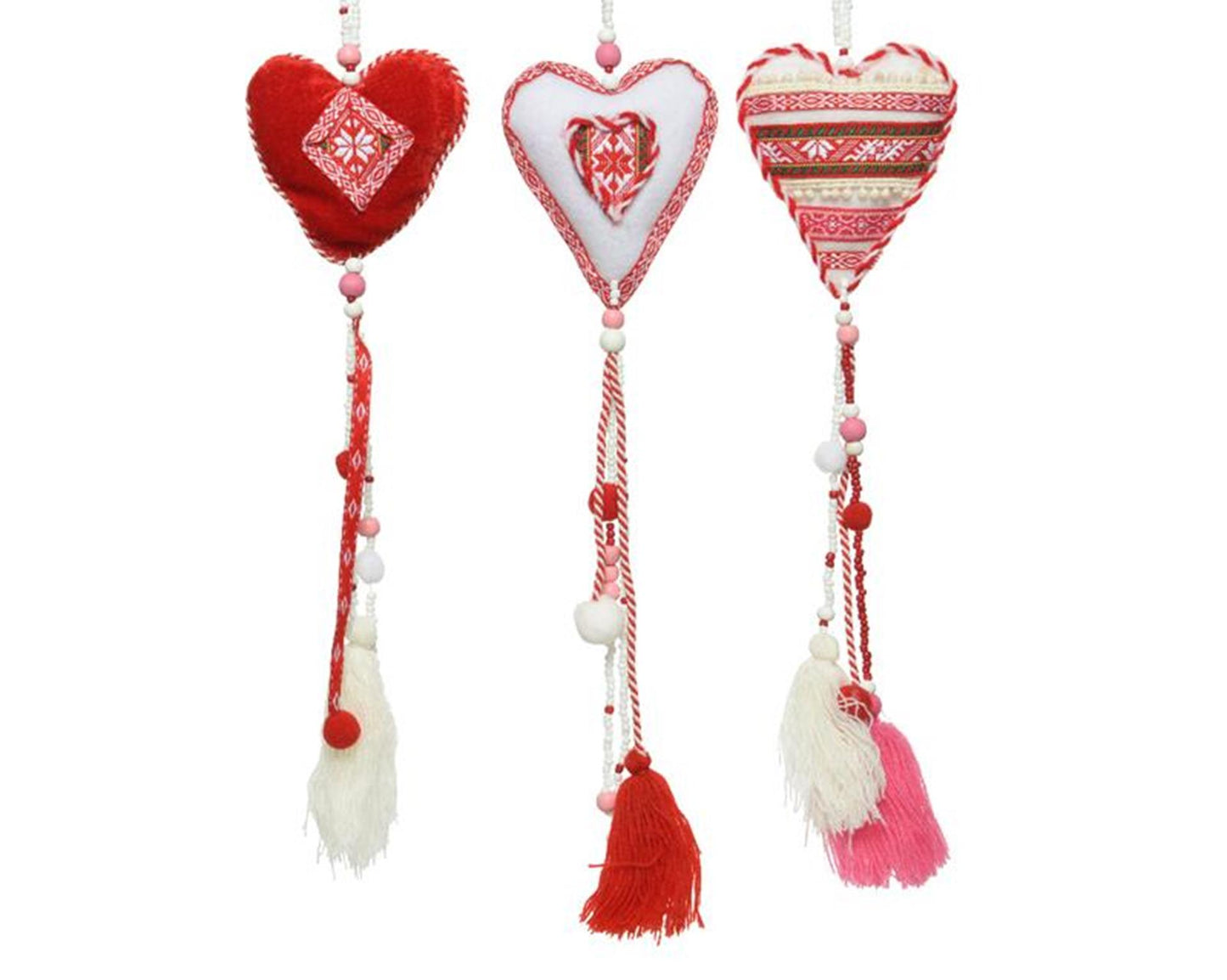 Decoris Dekoanhänger Herz Folklore 55cm