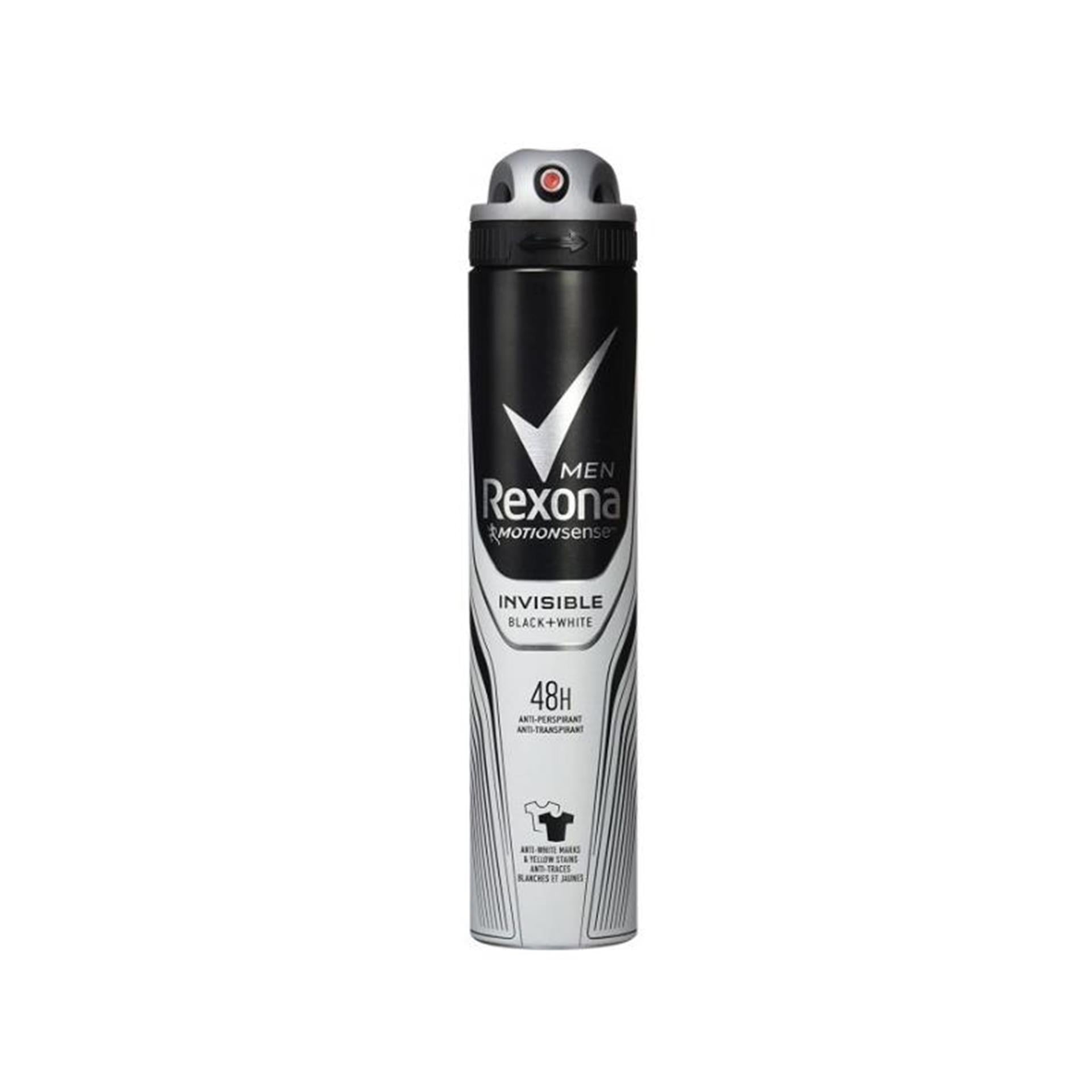 Rexona Deodorant Spray Herren 200ml schwarz unsichtbar