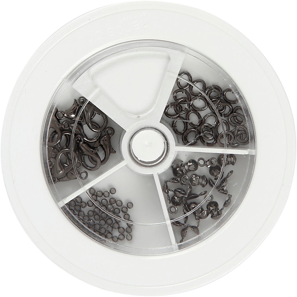 Creativ Company Schmuck Starter Set Dark Metallic Grey