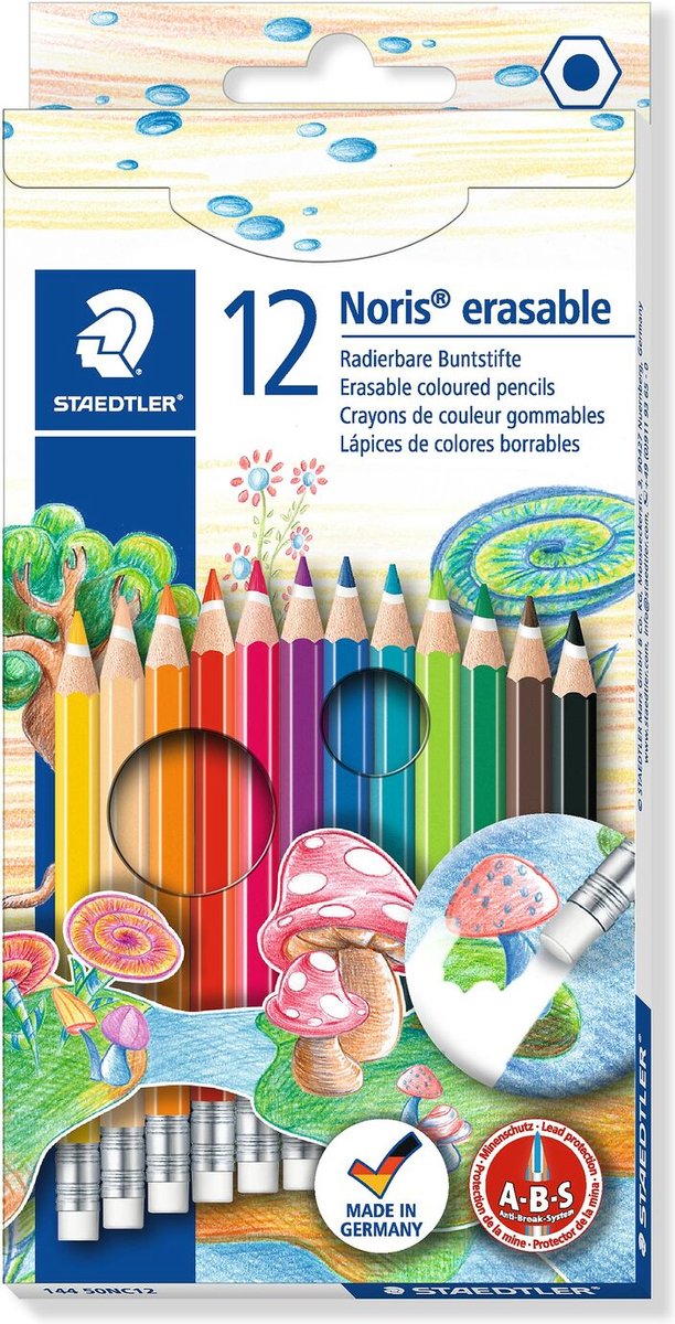 Staedtler Spielzeug | kreatives Kunstwerk zum Selbermachen – Noris Club löschbar – Set 12-tlg
