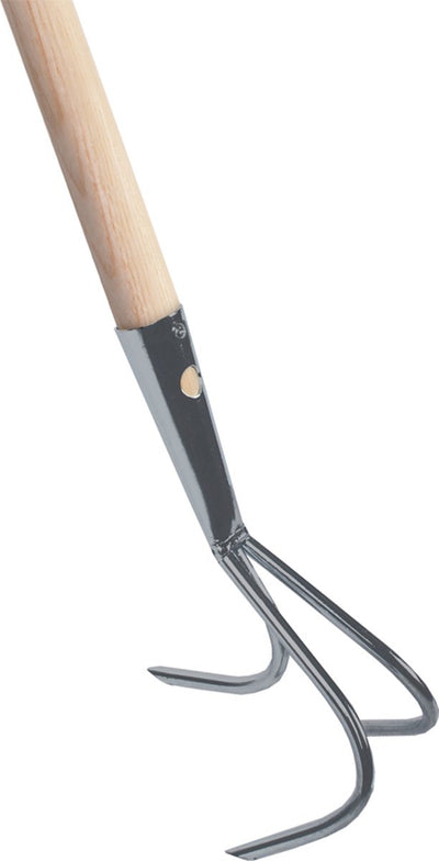 Talen Tools – Gartenschaber – verzinkt – 3 Zähne – Eschenstiel – 140 cm