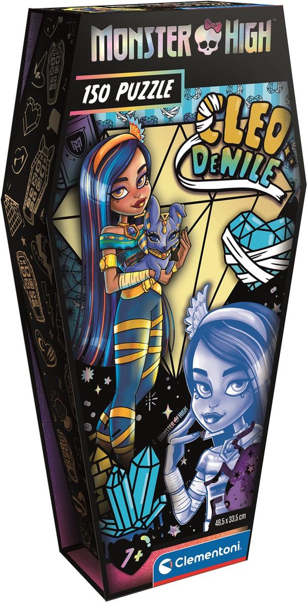 Clementoni – Puzzle – 150 Teile – Monster High Coffin Pack Cleo – Puzzle für Kinder ab 7 Jahren