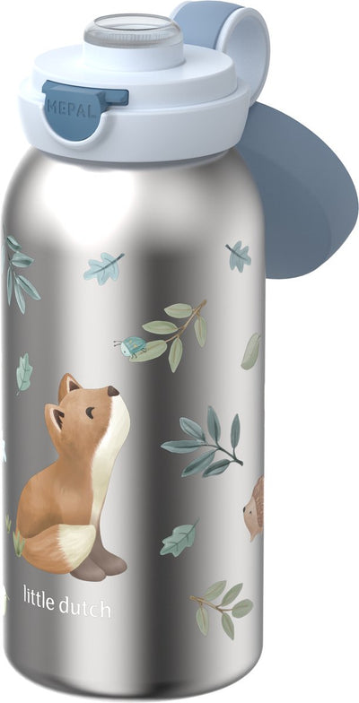 Mepal Isolierflasche mit Klappdeckel Campus – 500 ml – Trinkflasche Edelstahl – auslaufsicher – hygienischer Deckel – Waldfreunde