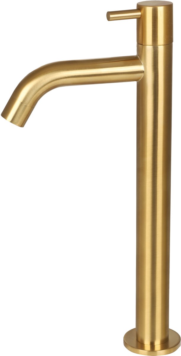 Differnz Waschtischarmatur - Kaltwasserhahn - hoch - 28,5 x 11,5 cm - Mattgold