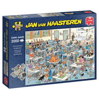 Jumbo Jan van Haasteren Puzzle – Die Katzenausstellung, 2000 Teile.