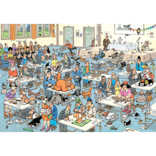 Jumbo Jan van Haasteren Puzzle – Die Katzenausstellung, 2000 Teile.
